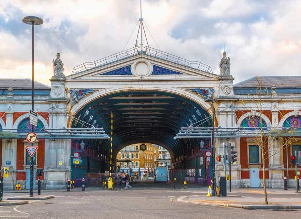 Historic market architecture near the City of London